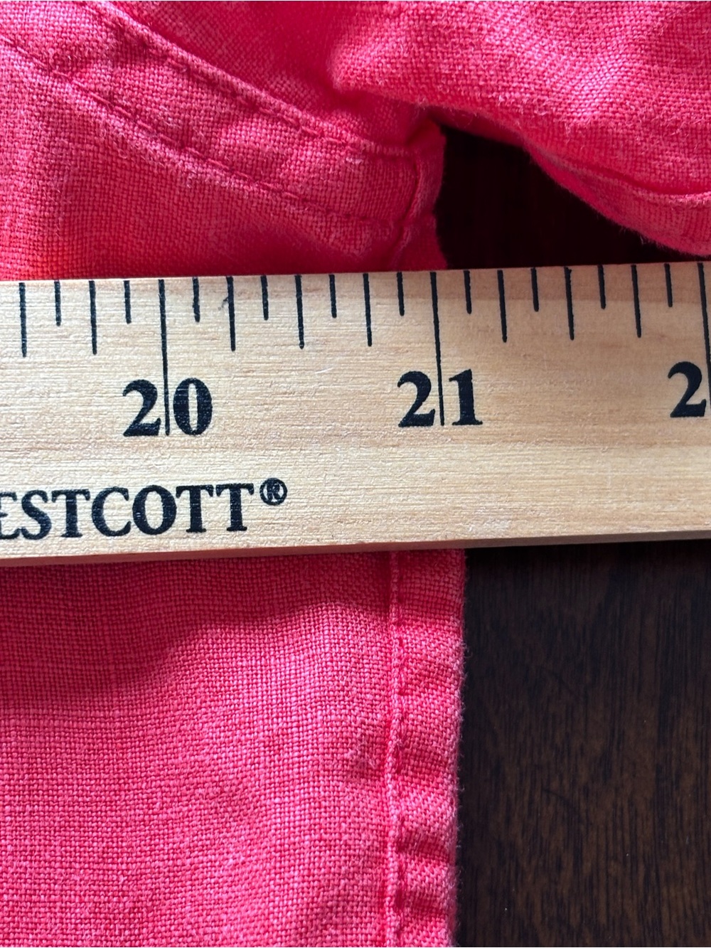 Tommy Bahama 100% Linen Red Button-Down Shirt M Roll Tab Sleeves V-Neck Coastal - Picture 5 of 6